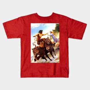 Dionysus Tiger Kids T-Shirt